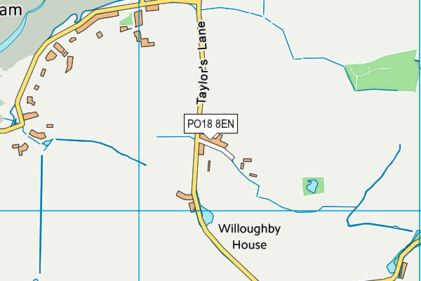 PO18 8EN map - OS VectorMap District (Ordnance Survey)