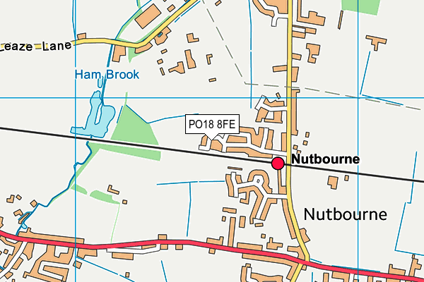 PO18 8FE map - OS VectorMap District (Ordnance Survey)