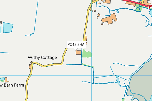 PO18 8HA map - OS VectorMap District (Ordnance Survey)
