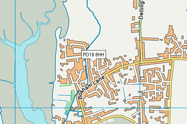 PO18 8HH map - OS VectorMap District (Ordnance Survey)