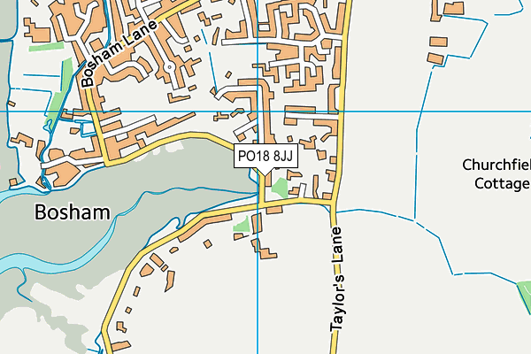 PO18 8JJ map - OS VectorMap District (Ordnance Survey)