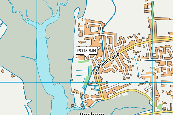 PO18 8JN map - OS VectorMap District (Ordnance Survey)