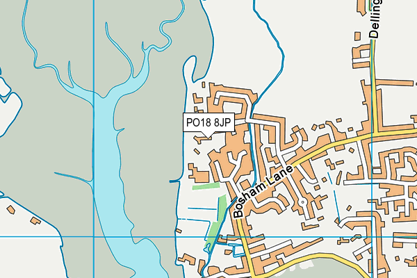 PO18 8JP map - OS VectorMap District (Ordnance Survey)