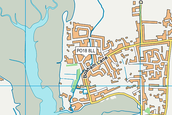 PO18 8LL map - OS VectorMap District (Ordnance Survey)
