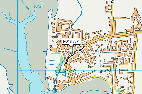 PO18 8LP map - OS VectorMap District (Ordnance Survey)