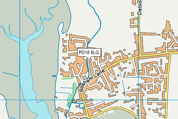 PO18 8LQ map - OS VectorMap District (Ordnance Survey)