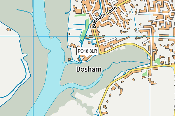 PO18 8LR map - OS VectorMap District (Ordnance Survey)