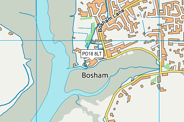 PO18 8LT map - OS VectorMap District (Ordnance Survey)