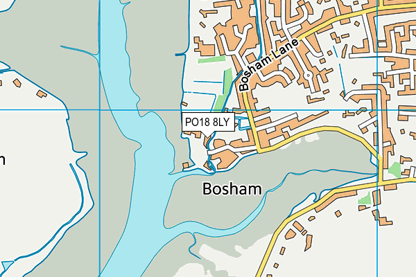 PO18 8LY map - OS VectorMap District (Ordnance Survey)