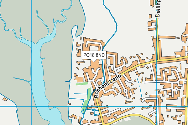 PO18 8ND map - OS VectorMap District (Ordnance Survey)