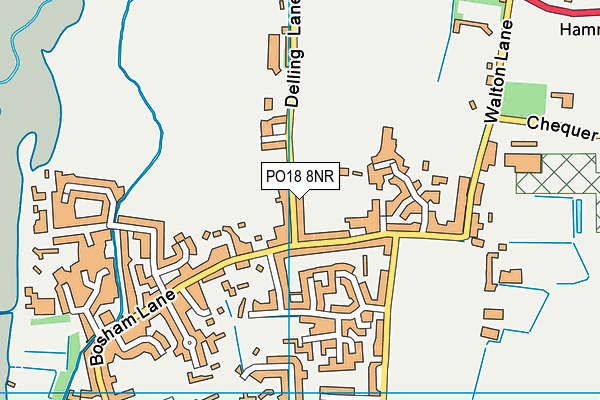 PO18 8NR map - OS VectorMap District (Ordnance Survey)