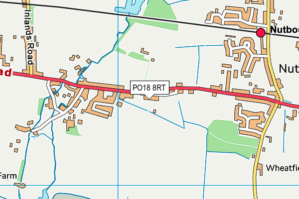 PO18 8RT map - OS VectorMap District (Ordnance Survey)