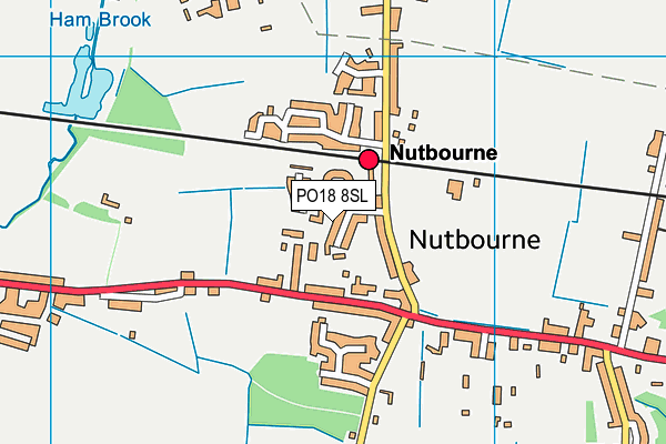 PO18 8SL map - OS VectorMap District (Ordnance Survey)