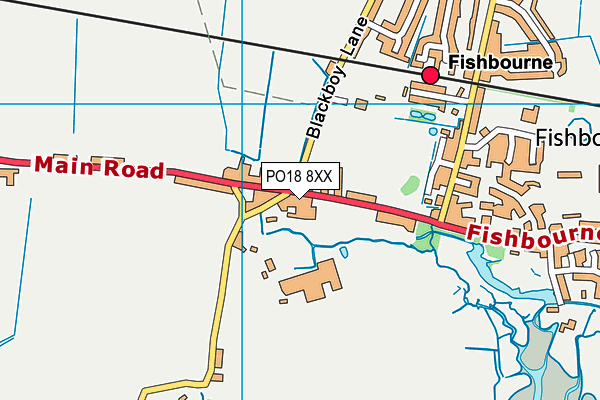 PO18 8XX map - OS VectorMap District (Ordnance Survey)