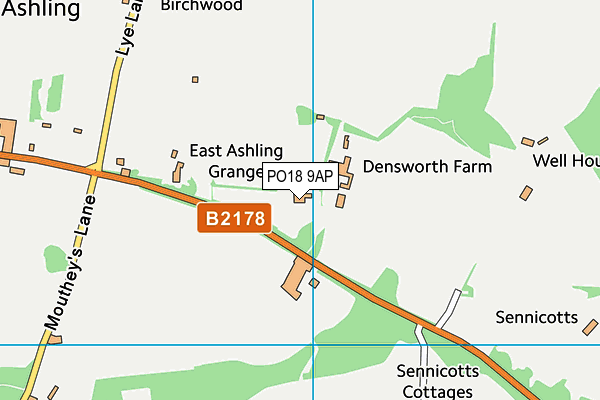 PO18 9AP map - OS VectorMap District (Ordnance Survey)