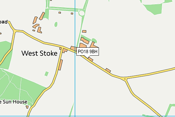 PO18 9BH map - OS VectorMap District (Ordnance Survey)