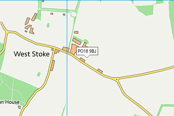 PO18 9BJ map - OS VectorMap District (Ordnance Survey)