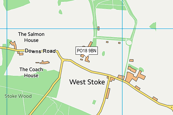 PO18 9BN map - OS VectorMap District (Ordnance Survey)