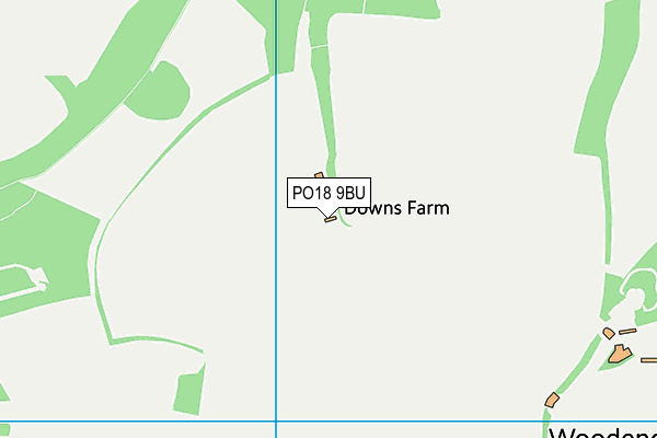 PO18 9BU map - OS VectorMap District (Ordnance Survey)