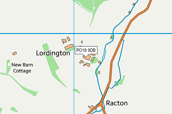 PO18 9DB map - OS VectorMap District (Ordnance Survey)