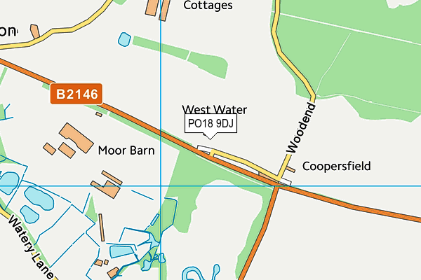 PO18 9DJ map - OS VectorMap District (Ordnance Survey)