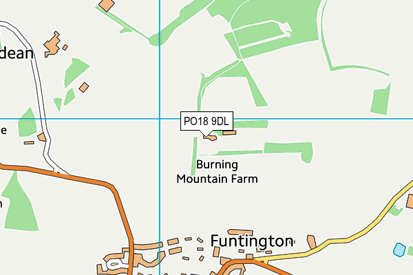 PO18 9DL map - OS VectorMap District (Ordnance Survey)