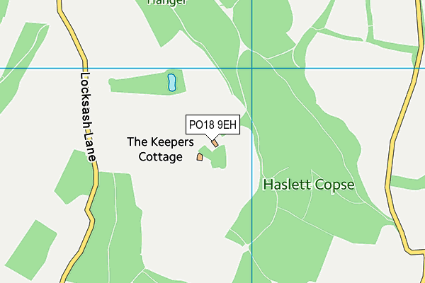 PO18 9EH map - OS VectorMap District (Ordnance Survey)