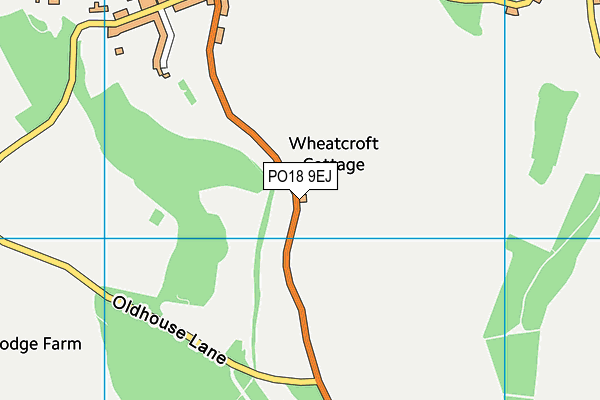 PO18 9EJ map - OS VectorMap District (Ordnance Survey)