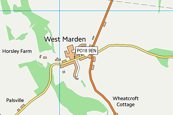 PO18 9EN map - OS VectorMap District (Ordnance Survey)
