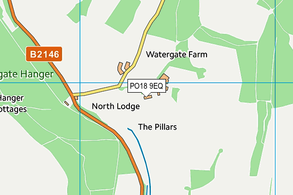 PO18 9EQ map - OS VectorMap District (Ordnance Survey)