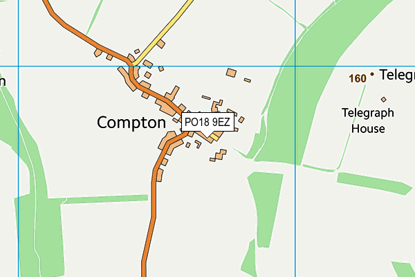Compton and Up Marden CofE Primary School map (PO18 9EZ) - OS VectorMap District (Ordnance Survey)
