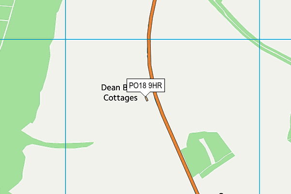 PO18 9HR map - OS VectorMap District (Ordnance Survey)