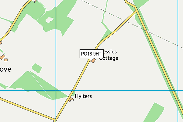 PO18 9HT map - OS VectorMap District (Ordnance Survey)