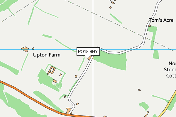 PO18 9HY map - OS VectorMap District (Ordnance Survey)