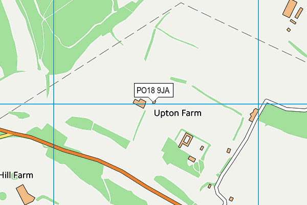 PO18 9JA map - OS VectorMap District (Ordnance Survey)