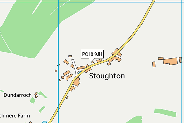 PO18 9JH map - OS VectorMap District (Ordnance Survey)