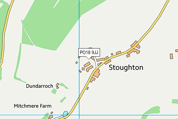 PO18 9JJ map - OS VectorMap District (Ordnance Survey)