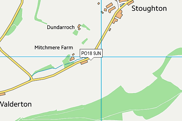 PO18 9JN map - OS VectorMap District (Ordnance Survey)