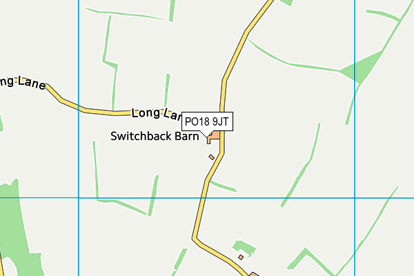 PO18 9JT map - OS VectorMap District (Ordnance Survey)