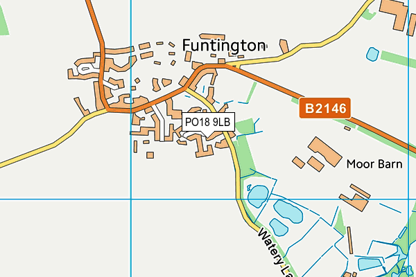 PO18 9LB map - OS VectorMap District (Ordnance Survey)