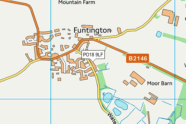 PO18 9LF map - OS VectorMap District (Ordnance Survey)