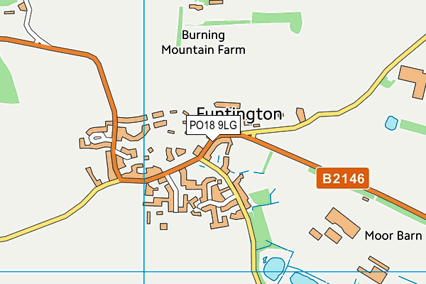 PO18 9LG map - OS VectorMap District (Ordnance Survey)