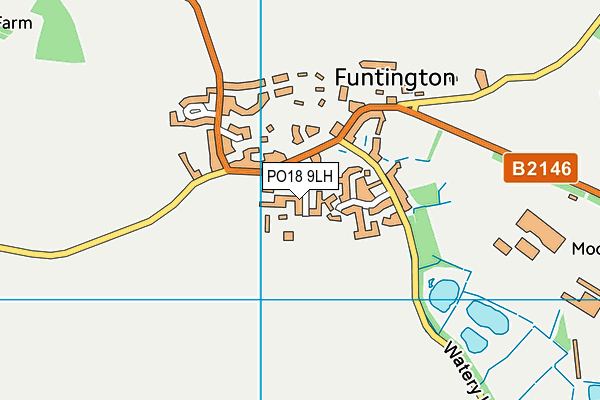 PO18 9LH map - OS VectorMap District (Ordnance Survey)