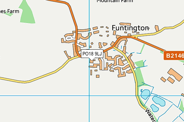 PO18 9LJ map - OS VectorMap District (Ordnance Survey)