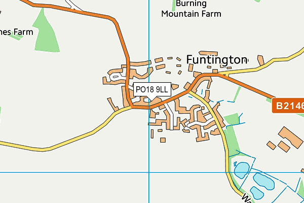 PO18 9LL map - OS VectorMap District (Ordnance Survey)