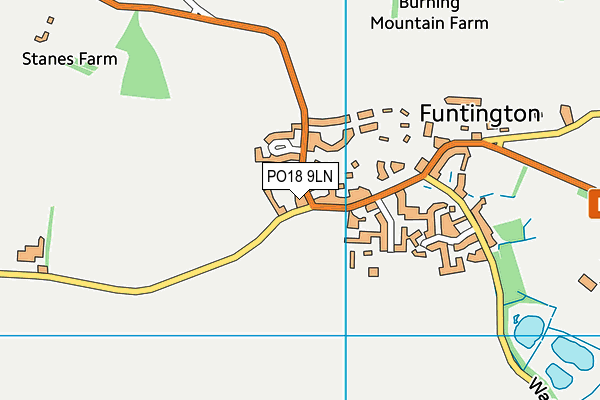 PO18 9LN map - OS VectorMap District (Ordnance Survey)