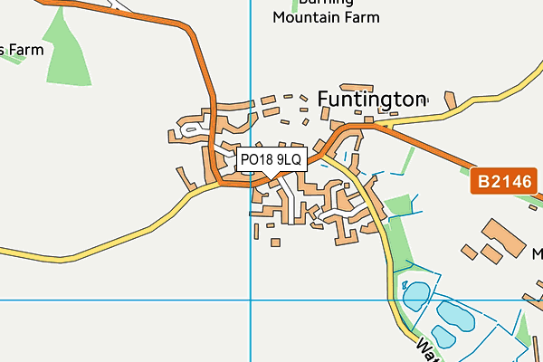 PO18 9LQ map - OS VectorMap District (Ordnance Survey)