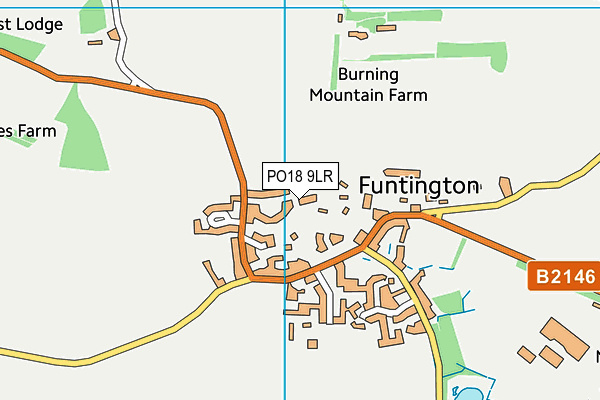 PO18 9LR map - OS VectorMap District (Ordnance Survey)