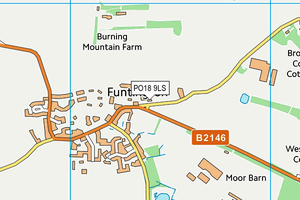 PO18 9LS map - OS VectorMap District (Ordnance Survey)