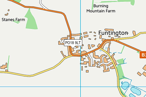 PO18 9LT map - OS VectorMap District (Ordnance Survey)